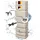 4rain Slim Wandtank Set 350 l inkl. Doppelauslaufhahn + Fallrohranschluss sandbeige