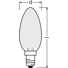 Osram LED-Kerze 2,5W E14 250 lm neutralweiß 1 St.