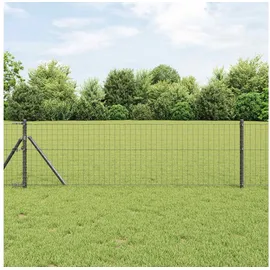 vidaXL Zaunpfosten 80 x 80 cm Grau/Stahl