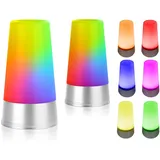 EAXUS Eaxus® 2er Set LED Stimmungslicht - Nachtlicht Nachttischlampe mit RGB Farbwechsel