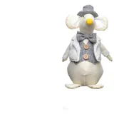 Heitmann Deco Türstopper - Maus - Tier - Fensterstopper aus Stoff - Deko - Wohnzimmer - braun,Natur - ca. 25 cm