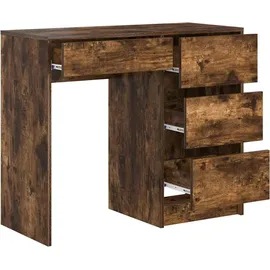 vidaXL Schreibtisch Geräucherte Eiche 90 x 37,5 x 75 cm Holzwerkstoff