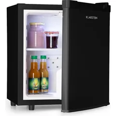 Klarstein Mini Kühlschrank für Zimmer, 30L Mini-Kühlschrank für Getränke, Snacks & Kosmetik, Kleine Minibar, Kühlschrank Klein & Leise, Klein... - Schwarz