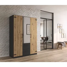 Rauch Drehtürenschrank Holmes 136 x 197 x 54 cm Grau