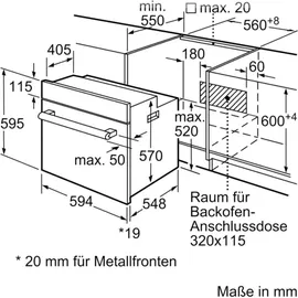 Bosch Herdset Teleskopauszug + Glaskeramikkochfeld PowerBoost autark 60cm
