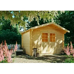 KIEHN-HOLZ Gartenhaus »44-002«, BxT: 300x230 cm, unbehandelte Fichte - beige