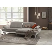 W.Schillig Ecksofa Chenille 3-Sitzer Grau