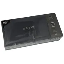 Papstar Servietten Daily Collection schwarz 2-lagig 32,0 x 32,0 cm, 150 St.