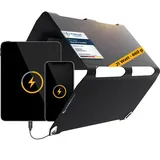 Sunnybag® SUNBOOSTER 21 Solar Panel [Faltbar, Wasserfest, Robust] – 21W Solarladegerät mit 2X USB für Wandern, Camping, Outdoor – Ideal für Handy & Powerbank – Inkl. USB-C Kabel mit Leistungsanzeige