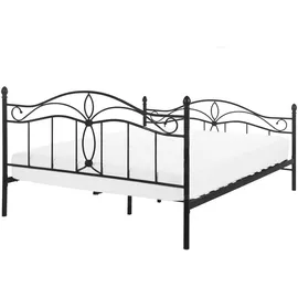 Beliani Antlia 140 x 200 cm Schwarz