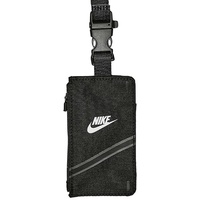 Nike Unisex – Erwachsene Lanyard ID Badge Zip Schlüsselband, Black/Black/White, one Size