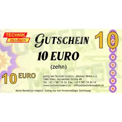 Technik-modern Gutschein 10 Euro