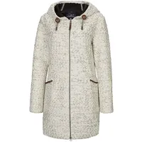 G.I.G.A. DX by killtec Damen Roshana Strickparka Strickmantel Parka in Strickoptik mit Kapuze, Off White, 38 EU