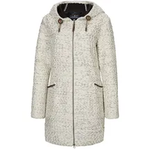 G.I.G.A. DX by killtec Damen Roshana Strickparka Strickmantel Parka in Strickoptik mit Kapuze, Off White, 38 EU