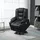 Homcom Fernsehsessel mit Aufstehhilfe Elektrisch Relaxsessel mit Massagefunktion, USB, Liegefunktion, Massagesessel mit Fernbedienung, Becherhalter, Seitentasche, Fußteil, Rollen, Schwarz Kunststoff, Metall, 98x102x90 cm, Wohnzimmer, Sessel, Fernsehsessel