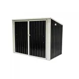 Gartenschrank, Gartenaufbewahrung, Metall - Grau - 173x101x131 - PHLOX