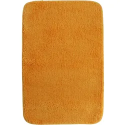 NYVI Badematte NYVISpa Lasalle  - Badezimmerteppich - Rutschfest, Saugfähig, Schnell Trocknend, Fußbodenheizung geeignet, Waschbar, Weich Farbe:Orange;Größe:Badematte 70x120 cm