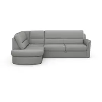 sit&more Ecksofa »Panini L-Form«, wahlweise mit Vorziehsitz und Bettkasten grau