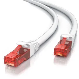 CSL Cat 6 Gigabit Ethernet LAN Kabel, mehrfach geschirmt UTP Gigabit 1000 Mbit/s Patchkabel Netzwerkkabel - 15m