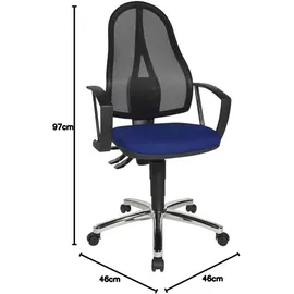 TOPSTAR Point 60 Netz mit Armlehnen blau