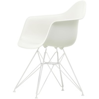 Vitra - Eames Plastic Armchair DAR, weiß / weiß (Filzgleiter weiß)