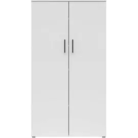 Carryhome Mehrzweckschrank Weiß, Kunststoff, 4 Fächer, 80x147x40 cm, FSC Mix, erweiterbar, stehend, Waschküche, Mehrzweckschränke