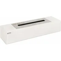 Kiini - salama Tischkamin Freistehender BioKamin + 1L Ethanolfrei Weiß