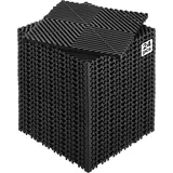 Vevor ineinandergreifende Drainagematte Duschmatte 31 x 31 cm modulares ineinandergreifende Bodenmatten, 24 STK. Spleiß-Drainagematten, rutschfeste Drainage-Bodenfliesen, für Garage Garten Schwarz