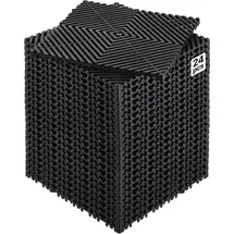 Vevor ineinandergreifende Drainagematte Duschmatte 31 x 31 cm modulares ineinandergreifende Bodenmatten, 24 STK. Spleiß-Drainagematten, rutschfeste Drainage-Bodenfliesen, für Garage Garten Schwarz