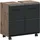 xonox.home Waschbeckenunterschrank Ice 60 x 58 x 30 cm Nox Oak/Schwarz