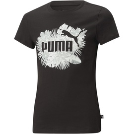 Puma Mädchen ESS+ Flower Power Tee G T-Shirt, Schwarz, 164