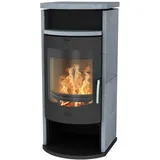 FIREPLACE Barcelona Stahl Schwarz/Abdeckplatte Speckstein
