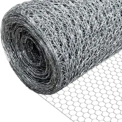 PROREGAL Maschendrahtzaun Sechseckgeflecht KEEPY, Höhe 1,0 Meter, Länge 25 Meter, Maschenweite 20mm, Drahtstärke 0,7mm, Verzinkt, Drahtzaun Hasendraht