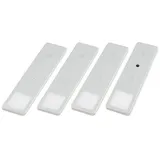 Kalb Material Für Möbel LED Unterbauleuchten SET Solid2, silbergrau mit mech. Schalter, 3W, 4er Set neutralweiss
