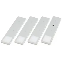 Kalb Material Für Möbel LED Unterbauleuchten SET Solid2, silbergrau mit mech. Schalter, 3W, 4er Set neutralweiss