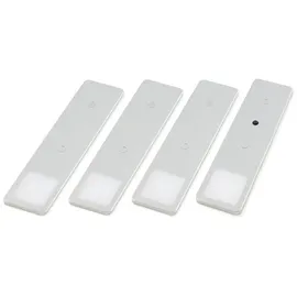 Kalb Material Für Möbel LED Unterbauleuchten SET Solid2, silbergrau mit mech. Schalter, 3W, 4er Set neutralweiss