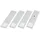 Kalb Material Für Möbel LED Unterbauleuchten SET Solid2, silbergrau mit mech. Schalter, 3W, 4er Set neutralweiss