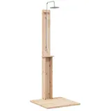 vidaXL Outdoor Dusche Braun 75 x 76 x 217 cm