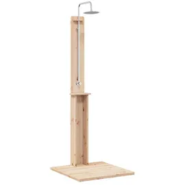 vidaXL Outdoor Dusche Braun 75 x 76 x 217 cm