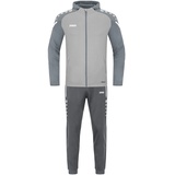 Jako Trainingsanzug Polyester Performance mit Kapuze Soft grey/steingrau 164