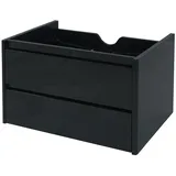 Mendler Waschbeckenunterschrank 50 x 80 cm Schwarz