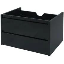Mendler Waschbeckenunterschrank 50 x 80 cm Schwarz