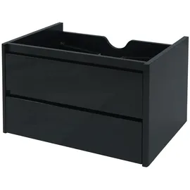 Mendler Waschbeckenunterschrank 50 x 80 cm Schwarz