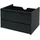 Mendler Waschbeckenunterschrank 50 x 80 cm Schwarz