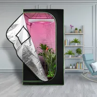 Jayseuw Growzelt 100x100x200CM Grow Tent, 600D Oxford mit Beobachtungsfenster Zuchtzelte für hydrokulturen, Lichtdicht und Wasserdicht Growschrank für Homegrowing, Indoor-Anbau