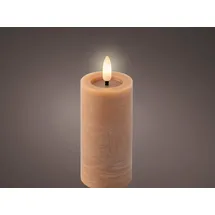 Lumineo LED Kerze 12,5 cm bronze