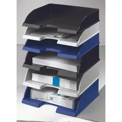 LEITZ Briefablage Jumbo quer Plus DIN A4 quer blau