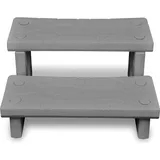 vidaXL Spa-Treppe grau