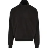 URBAN CLASSICS Basic Polar Fleece Troyer Schwarz 3XL
