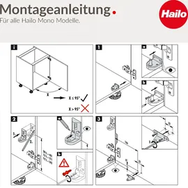 HAILO AS Mono 15 l edelstahl/schwarz